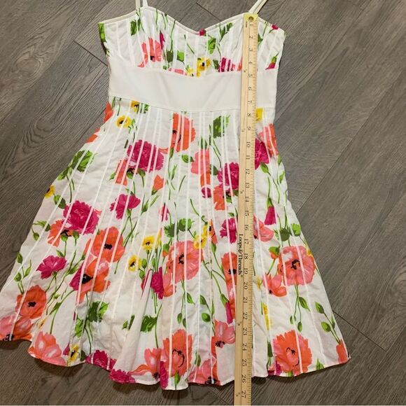 Guess Jeans Sundress Floral Junior’s Sz 3 Multi Color Spaghetti Strap Mini. - Picture 7 of 16